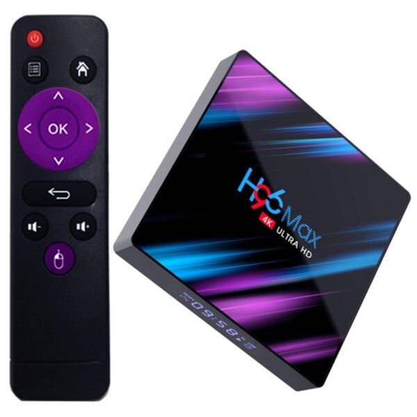 H96 max – Box TV Android 9.0 – 4 Giga RAM – 128 Giga Mémoire